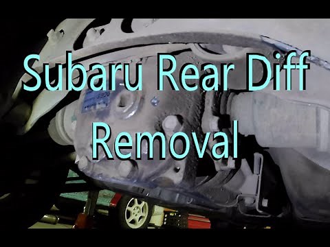 How to remove a Subaru rear differential