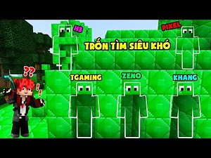 MINI GAME : TRÒ CHƠI TRỐN TÌM ** THỬ THÁCH T GAMING VÀ NOOB TEAM CHƠI TRỐN TÌM SIÊU KHÓ MINECRAFT