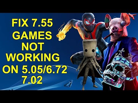 Easy Fix For Backported PS4 7.55 Games on 5.05/6.72/7.02