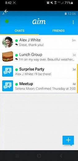 AOL Instant Messenger android Retro