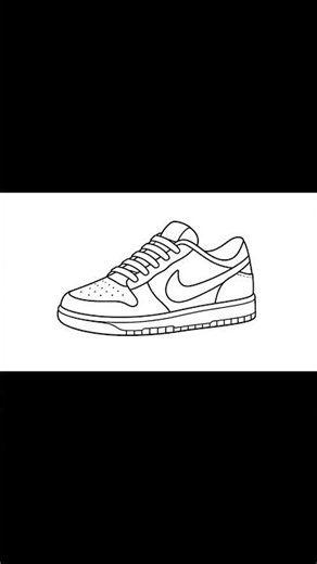 How to Draw a Nike Sneaker Step by Step 👟 | Easy Drawing Tutorial