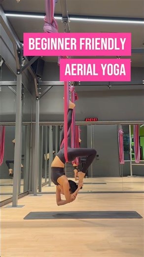 Easy Aerial Yoga Flow For Beginners || King Pigeon Pose (Eka Pada Rajakapotasana)