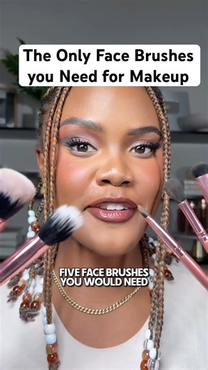 The only brushes you need for a full face makeup tutorial