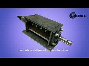 Wood Chipper and ScrewCone log splitter
