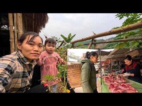 From the vegetable garden to the market: a day of work and a meal for mother and daughter. Ly Vy Ca