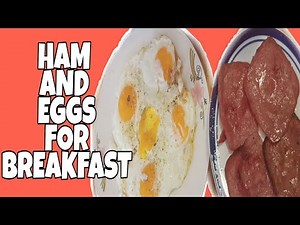 HAM AND EGGS FOR BREAKFAST | EAST BREAKFAST RECIPE