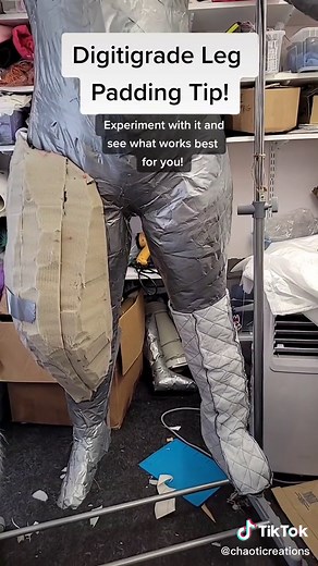 Chaotic 🔜 CFz (@chaoticreations) - How to Make Digigrade Legs: Tips from a Fursuit Maker