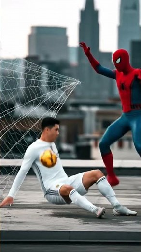 Ronaldo vs Spider-Man#spiderman #spider #ronaldo #shorts