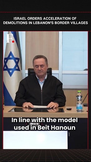 #FirstpostNews: Israel Orders Faster Demolitions in Lebanon, Targets Litani River Bridges