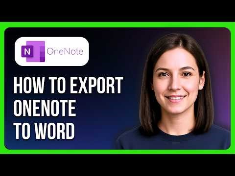 How to Export Microsoft OneNote to Word