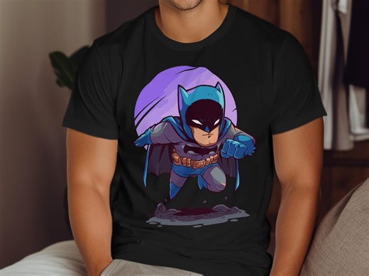 Animated Batman T-shirt, Superhero T-shirt, Comic Book Apparel, Batman Gift, Cartoon Style, Superhero Fan Gift, Cool Character T-shirt - Etsy Australia