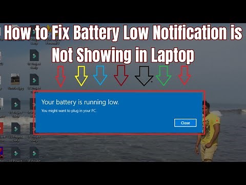 How to Fix Battery Low Notification is Not Showing Laptop