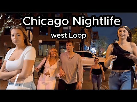 Night life in Chicago west loop | full 4K walking tour