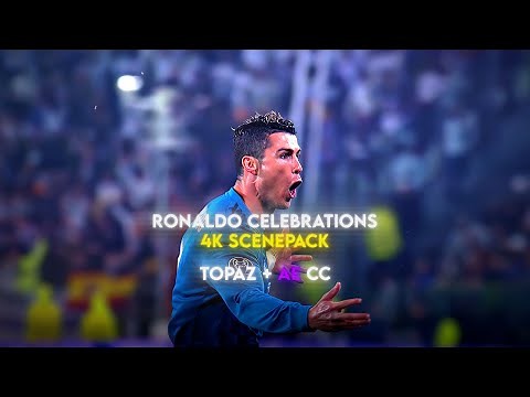 Ronaldo Celebrations 4K Scenepack | Topaz + AE CC | 8+ Minute Download Link | RARE CLIPS |