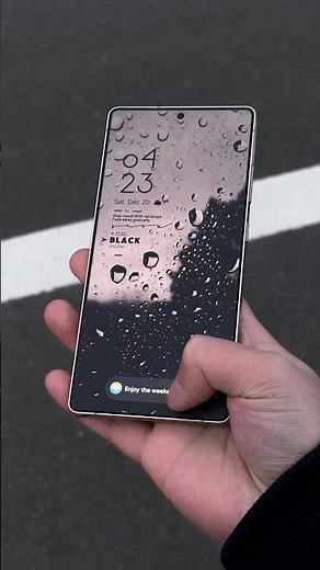 Black Vision Raindrop Android Setup with Simple Layout. #androidcustomization #androidsetup