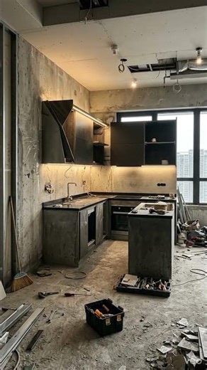 Ultra-Modern Futuristic Kitchen Renovation: From Raw Space to Luxury Masterpiece