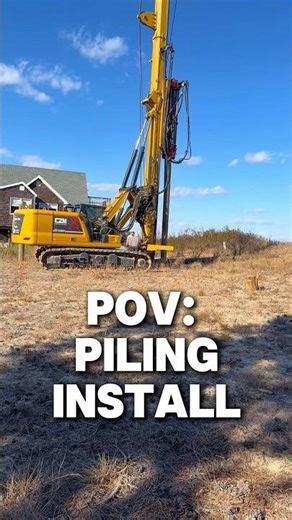 POV: Piling install for a new #customhome!