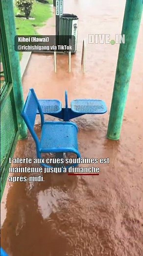 5 500 personnes évacuées à cause des inondations à Hawaï #hawaii #inondations