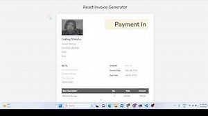 Build React.js jsPDF Invoice PDF Generator Editor in Browser Using Html2Pdf.js in HTML5 & Javasc