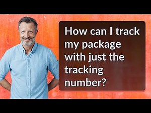 How can I track my package with just the tracking number?