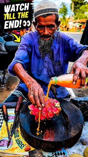 Street Vendor’s Incredible Dragon Fruit Cutting Skills! #shorts