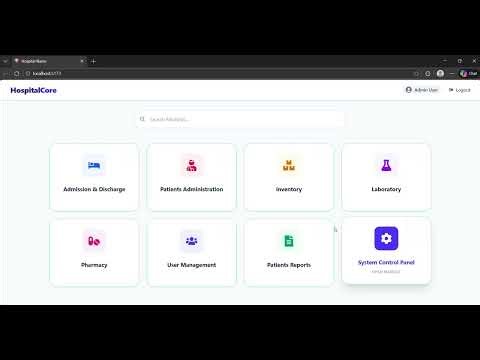 Hospital Management System | | Working on modules in frontend as well as backend ||