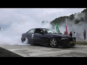 E36 BMW 320i Almost Cought Fire After MASSIVE BURNOUT