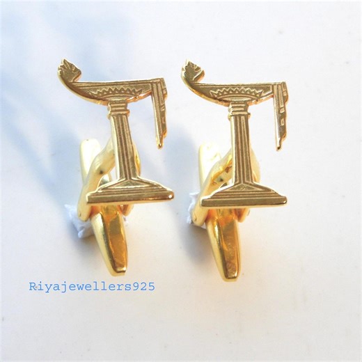 Personalized Gold Cufflinks | Sterling Silver Wedding Anniversary Gift - Etsy