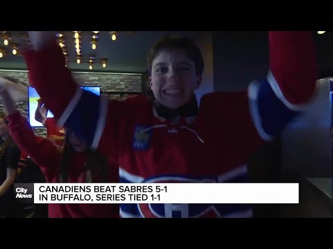 Montreal Canadiens beat Sabres 5-1 in Game 2 to even series