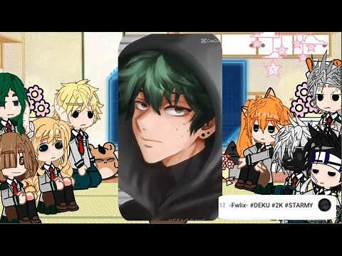 👑 Class 1B react to Manga Deku, class 1a | Gacha Club | MHA react Compilation
