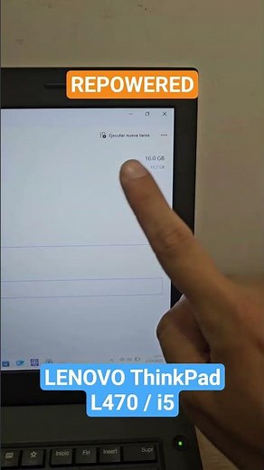 LENOVO ThinkPad L470 Intel Core i5 (Aumento RAM + SSD + Windows 11 Pro) #thinkpad #lenovo #repowered