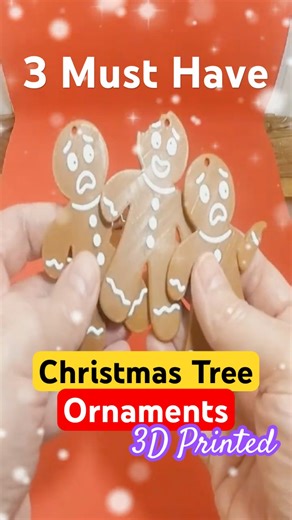 3 Must-Print Christmas Ornaments! 😱⭐