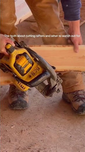 Most people miss this about rafter cutting #satisfying #construction #shorts #diy