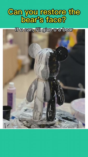 Play the game again😄😄#diy #artwork #bear #diybear #fluidbear🐻🐻🐻 #game #fyp