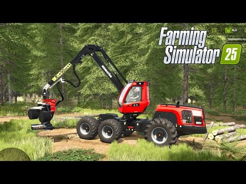 Fs25 Forestry | Dual Joystick | Komatsu Harvester | 4K