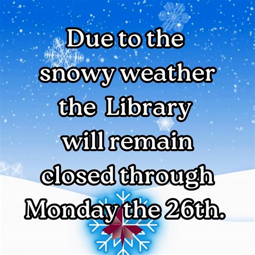 MatawanAberdeen Public Library | UPDATE: MAPL will remain closed throughout tomorrow, Monday the 26th, and will reopen on Tuesday at 10 am. Stay safe, warm, and see you... | Instagram