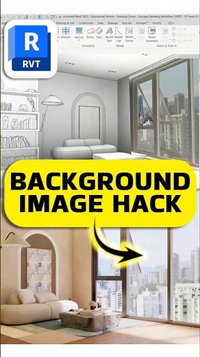 Background Image Hack | Revit + Enscape #revit #enscape #rendering