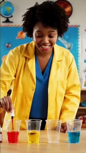 Fun Science Experiment For Class 2 #Rainbow walking water demonstration#