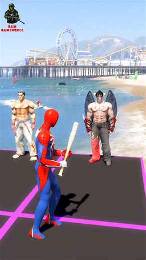 Spider-Man Rescue batman vs iron man vs venom funny Game GTA 5 superhero#spiderman#gta#viralshorts