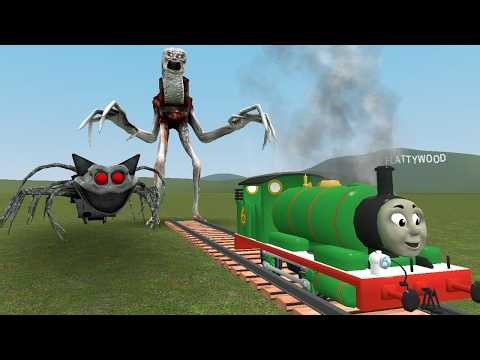 BUILDING A THOMAS TRAIN CHASED BY CURSED THOMAS AND FRIENDS in Garry's Mod!
