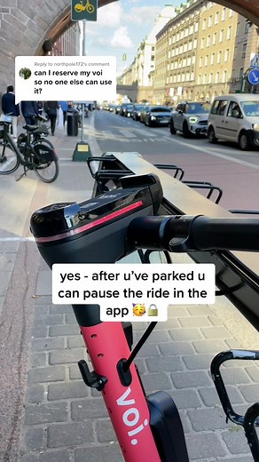 Reply to @northpole172 after parking like a pro🥇, u can pause the ride so no one will take ur voi 🤗😛 #LetsGetItRight