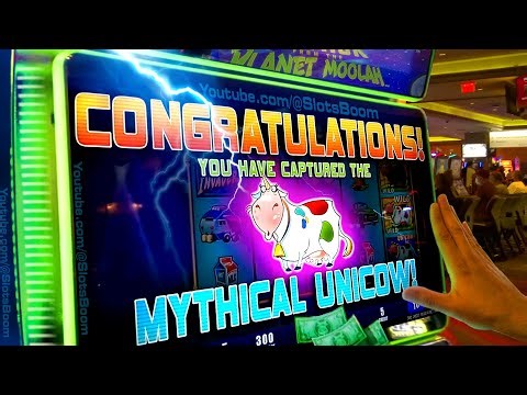 I GOT IT LIVE AGAIN! UNICOW $1000 AMAZING BONUS - Invaders Attack From The Planet Moolah