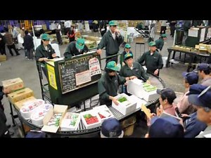 京都市中央卸売市場第一市場 青果部 蔬菜せり