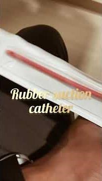 Rubber suction catheter