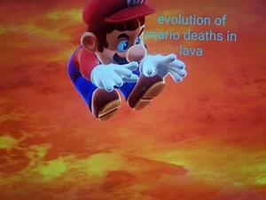 evolution of Mario deaths in lava