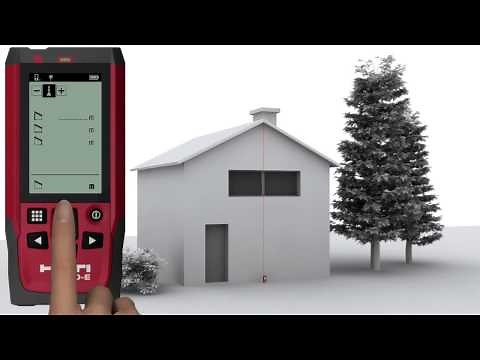 HOW TO measure a roof length with the PD-E laser distance measurer