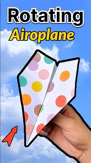 This paper plane goes round in circles | how to make a paper airplane 🤩