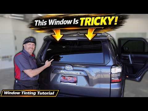 How to Tint a Toyota 4Runner Rear Window (Step-by-Step) | Window Tinting for Beginners