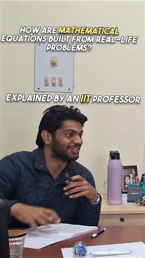 Harsh Hingorani on Instagram: "How Are Mathematical Equations Built from Real-Life Problems?"