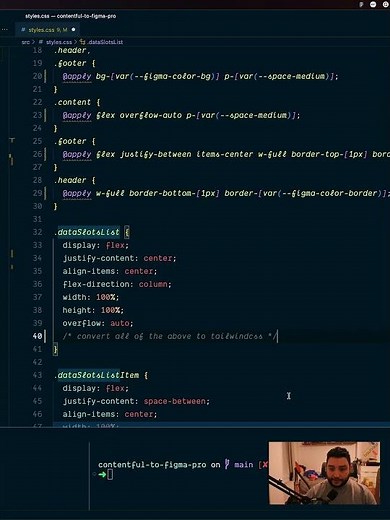 Automatically convert normal css to tailwindcss using AI